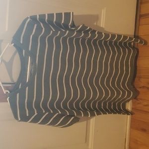 Green and white striped